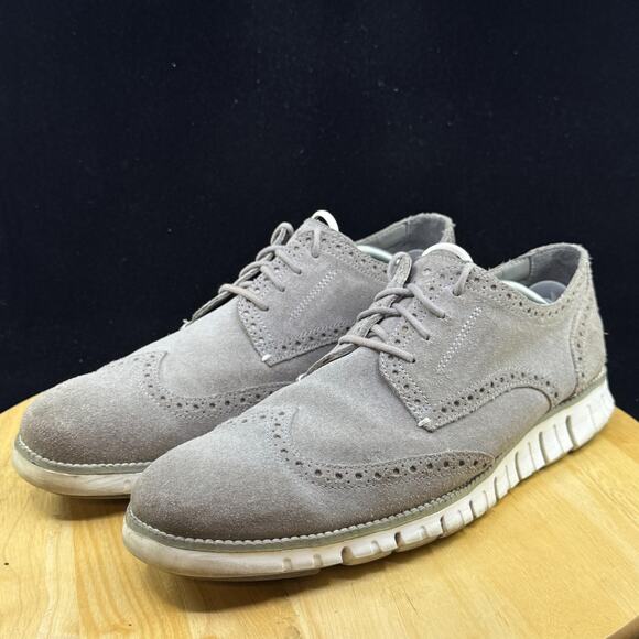Cole Haan Mens ZeroGrand Grand.OS Wingtip Shoes 11M Gray C21383 Sneakers - Picture 7 of 10